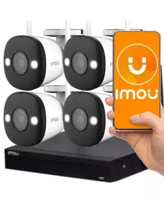 DAHUA Zestaw Monitoringu Wi-Fi 4 Kanały Full HD IMOU 1