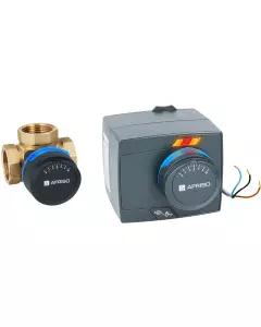 AFRISO Zestaw Regulacyjny PROCLICK 3-Drogowy Obrotowy Zawór Mieszający ARV 384 PROCLICK DN25 RP1" KVS 1 1