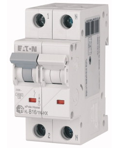 EATON HN-B16/1N Wyłącznik Nadprądowy B16A 1P+N 2m 6kA