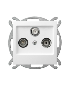 OSPEL AS Moduł Biały Gniazdo RTV-SAT 1.5-2dB 1