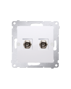 KONTAKT-SIMON 54 Moduł Biały Gniazdo 2xTV Typ F 1