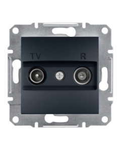 SCHNEIDER ELECTRIC ASFORA Moduł Antracyt Gniazdo RTV Końcowe 1dB Zaciski Sprężynowe 1