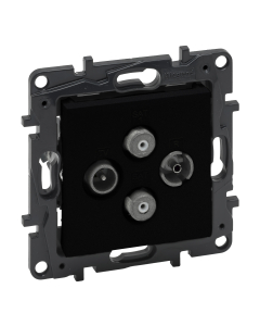 LEGRAND NILOE STEP Moduł Czarny Gniazdo RTV-2xSAT Końcowe Gwiazda 1.5dB 2 Przewody 5-68/120-862MHz/950-2400MHz