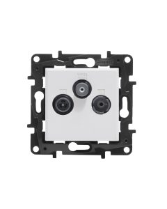 LEGRAND NILOE STEP Moduł Biały Gniazdo RTV-SAT Zakończeniowe 10dB TV 5-68/120-862MHz SAT 950-2400MHz 1