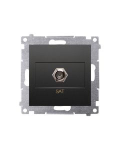 KONTAKT-SIMON 54 Moduł Czarny Mat Gniazdo SAT Typ F 1