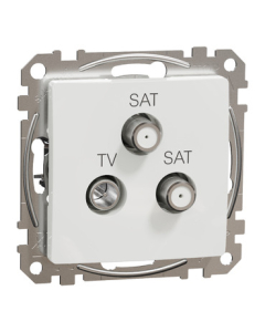 SCHNEIDER ELECTRIC SEDNA DESIGN Moduł Biały Gniazdo TV-2xSAT Końcowe 4dB 1