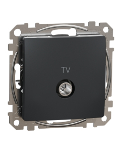 SCHNEIDER ELECTRIC SEDNA DESIGN Moduł Czarny Antracyt Gniazdo TV Końcowe 4dB 1