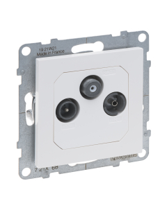 LEGRAND SUNO 2 Moduł Biały Gniazdo RTV-SAT Przelotowe 14dB 1