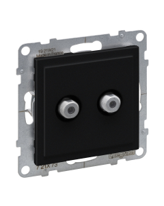 LEGRAND SUNO 2 Moduł Czarny Gniazdo 2xSAT Typ F Końcowe 1.5dB