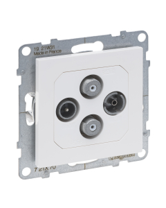 LEGRAND SUNO 2 Moduł Biały Gniazdo RTV-2xSAT Końcowe 1.5dB