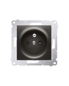 KONTAKT-SIMON 54 Moduł Antracyt Gniazdo 1xZ/U Z Przesłonami Zaciski Śrubowe 16A-250V 1