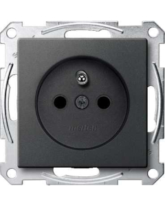 SCHNEIDER ELECTRIC SYSTEM M Moduł Antracyt Gniazdo Z/U Z Przesłonami Zaciski Śrubowe 16A-250V