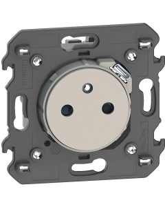 LEGRAND LIVING NOW - Gniazdo Płaskie 2P+Z+USB C - 2 Moduły Piaskowy Beż