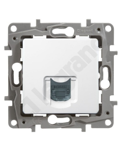 LEGRAND NILOE 2 Moduł Biały Gniazdo Komputerowe 1xUAE 8 Cat.6 UTP Płaskie 1