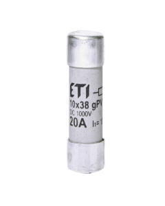 ETI-POLAM 10x38 GPV 20A Wkładka Topikowa Cylindryczna PV 1000V DC GREEN PROTECT 1