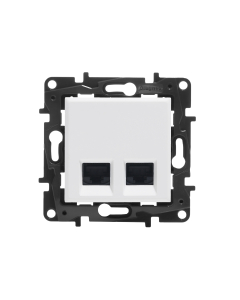 LEGRAND NILOE STEP Moduł Biały Gniazdo Komputerowe 2xUAE 8 Cat.5e UTP 1