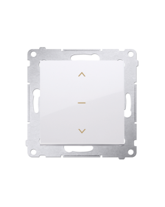 KONTAKT-SIMON 54 Moduł Biały Łącznik Żaluzjowy 1-0-2 "Strzałki" Zaciski Sprężynowe 10A-250V 1