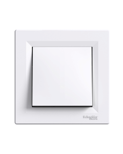 SCHNEIDER ELECTRIC ASFORA Biały Łącznik 1-Biegunowy Zaciski Sprężynowe 10AX-250V 1