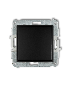 KARLIK Mini Moduł Czarny Mat Łącznik 1-Biegunowy Zaciski Śrubowe 10AX-250V 1