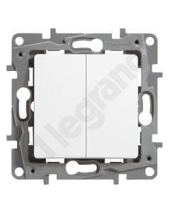 LEGRAND NILOE 2 Moduł Biały Łącznik Uniwersalny 2x Zaciski Sprężynowe 10AX-250V 1