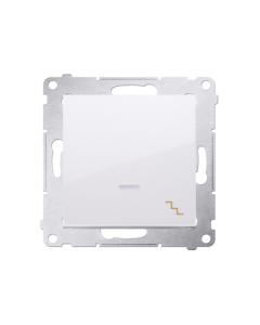 KONTAKT-SIMON 54 Moduł Biały Łącznik Uniwersalny "Schody" Podświetlany LED Zaciski Sprężynowe 10AX-250V 1