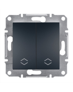 SCHNEIDER ELECTRIC ASFORA Moduł Antracyt Łącznik Uniwersalny 2x "Schody" Zaciski Sprężynowe 10AX-250V 1