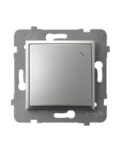 OSPEL ARIA Moduł Srebrny Łącznik Uniwersalny "Schody" Zaciski Sprężynowe 10AX-250V 1