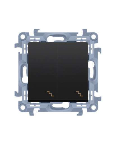 KONTAKT-SIMON 10 Moduł Czarny Mat Łącznik Uniwersalny 2x Zaciski Śrubowe 10AX-250V 1