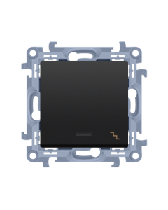 KONTAKT-SIMON 10 Moduł Czarny Mat Łącznik Uniwersalny "Schody" Podświetlany LED Zaciski Śrubowe 10AX-250V 1