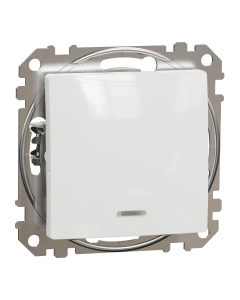 SCHNEIDER ELECTRIC SEDNA DESIGN Moduł Biały Łącznik Uniwersalny Podświetlany LED Zaciski Sprężynowe 16AX-250V 1