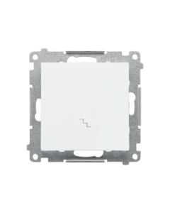 KONTAKT-SIMON 55 Moduł Biały Mat Łącznik Uniwersalny "Schody" Zaciski Sprężynowe 10AX-250V 1