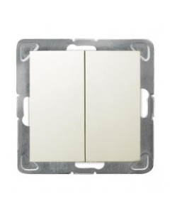 OSPEL IMPRESJA Moduł ECRU Łącznik Seryjny Świecznikowy Zaciski Sprężynowe 16AX-250V 1