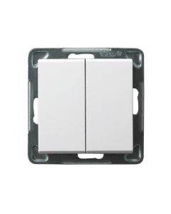 OSPEL SONATA Moduł Biały Łącznik Seryjny Zaciski Sprężynowe 16AX-250V 1