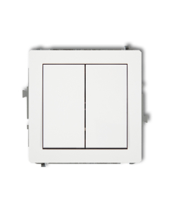 KARLIK DECO Moduł Biały Łącznik Seryjny 2x Zaciski Śrubowe 10AX-250V