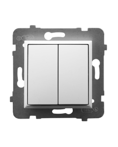 OSPEL ARIA Moduł Biały Łącznik Seryjny Zaciski Sprężynowe 10AX-250V 1