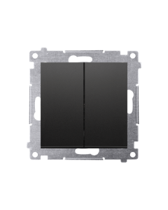 KONTAKT-SIMON 54 Moduł Czarny Mat Łącznik Seryjny Zaciski Sprężynowe 10AX-250V 1