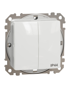 SCHNEIDER ELECTRIC SEDNA DESIGN Moduł Biały Łącznik Seryjny IP44 Zaciski Sprężynowe 10AX-250V 1