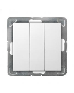 OSPEL IMPRESJA Moduł Biały Łącznik 3x Zaciski Sprężynowe 10AX-250V 1