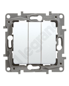 LEGRAND NILOE 2 Moduł Biały Łącznik 3x Zaciski Śrubowe 10AX-250V 1