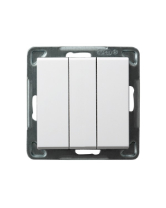 OSPEL SONATA Moduł Biały Łącznik 3x Zaciski Sprężynowe 10AX-250V 1