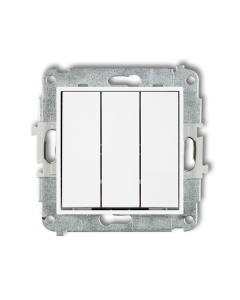 KARLIK Mini Moduł Biały Łącznik 3x Zaciski Śrubowe 10AX-250V 1