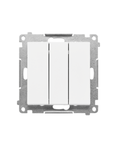 KONTAKT-SIMON 55 Moduł Biały Mat Łącznik 3x Zaciski Sprężynowe 10AX-250V 1
