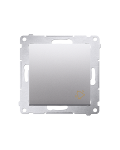 KONTAKT-SIMON 54 Moduł Srebrny Mat Przycisk "Dzwonek" Zaciski Sprężynowe 10AX-250V 1