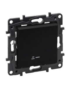 LEGRAND NILOE STEP Moduł Czarny Przycisk "Dzwonek" Podświetlany Zaciski Sprężynowe 6A-250V