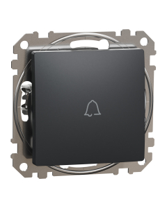 SCHNEIDER ELECTRIC SEDNA DESIGN Moduł Czarny Antracyt Przycisk "Dzwonek" Zaciski Sprężynowe 10AX-250V 1