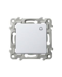 OSPEL SZAFIR Moduł Biały Przycisk "Dzwonek" Zaciski Sprężynowe 10AX-250V 1