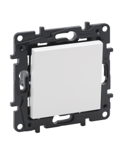 LEGRAND NILOE STEP Moduł Biały Przycisk 1x1Z Zaciski Sprężynowe 6A-250V 1