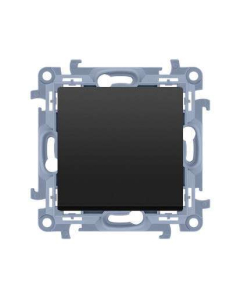 KONTAKT-SIMON 10 Moduł Czarny Mat Przycisk 1x1Z Samozaciski 10AX-250V