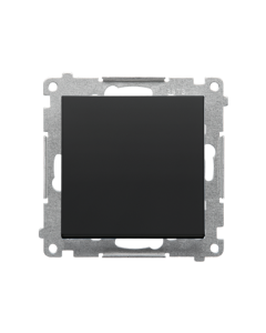 KONTAKT-SIMON 55 Moduł Czarny Mat Przycisk 1x1Z Zaciski Sprężynowe 10AX-250V 1