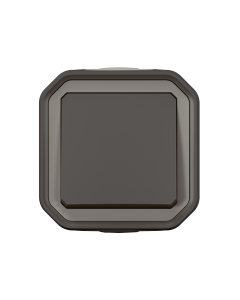 LEGRAND PLEXO NEW - Przycisk Jednobiegunowy Komplet Natynkowy 10A-250V Antracyt